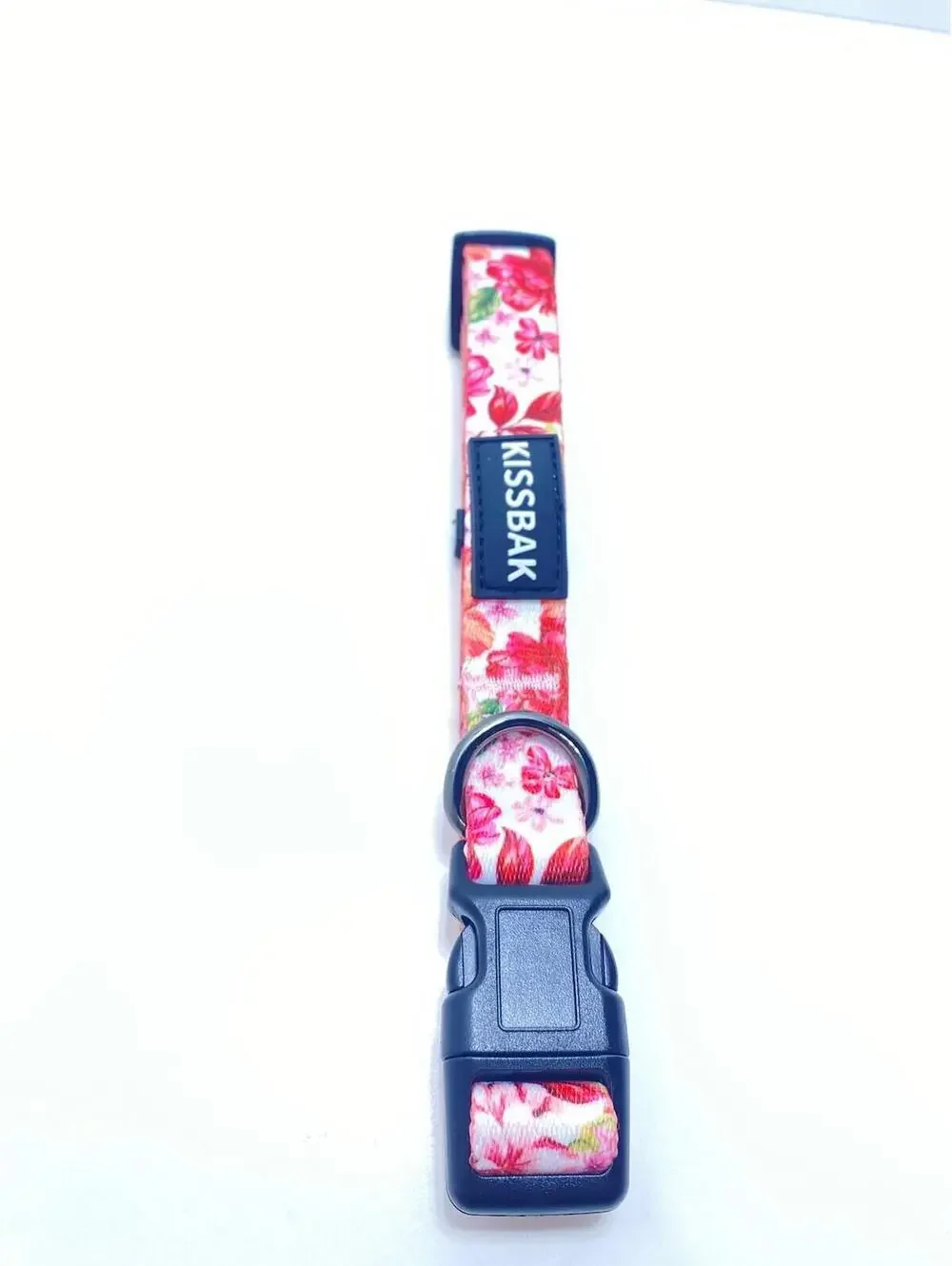Medium Adjustable Dog Collar Pink Floral Peony Pattern, Comfortable Fit